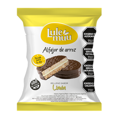 Alfajor de arroz limón "Lulemuu"