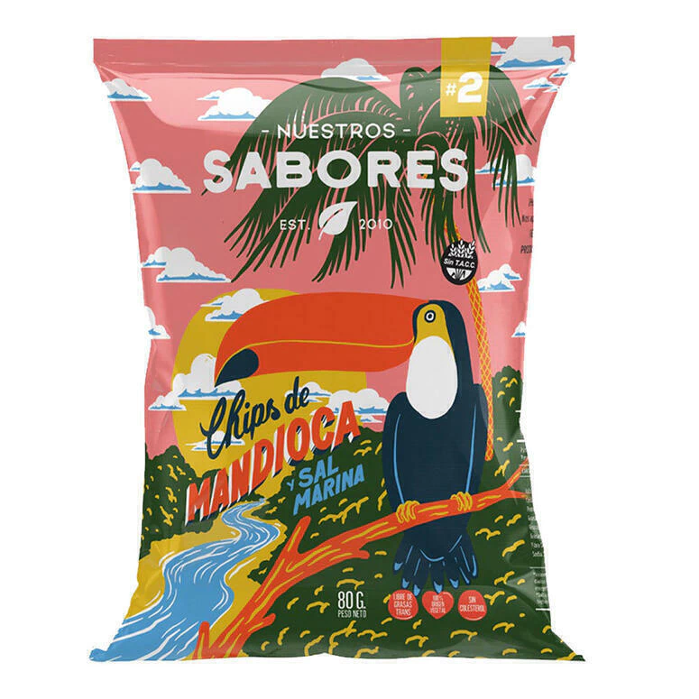 Chips Mandioca y Sal Marina "Nuestros Sabores"