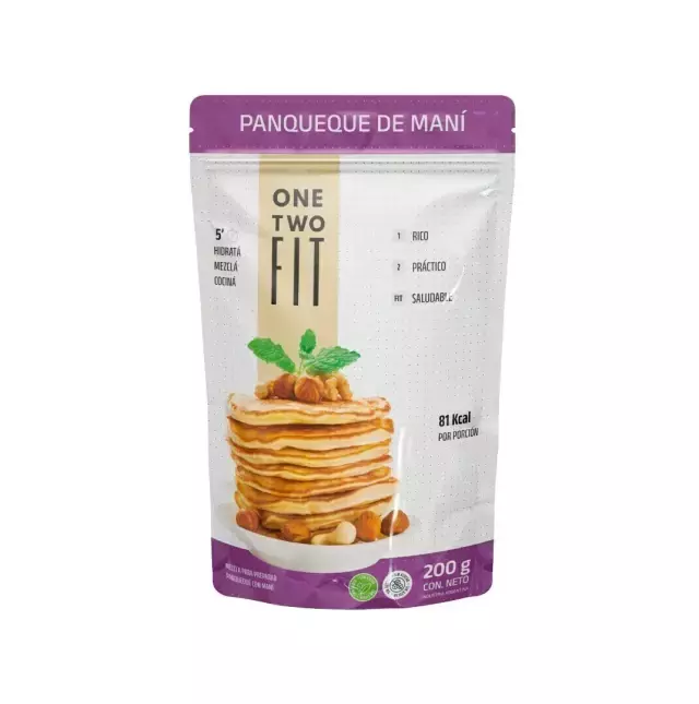 Premezcla Proteica de Pancake de Mani "One Two Fit"