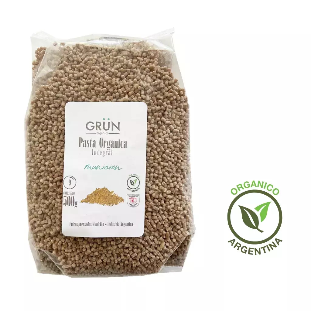 Pasta Integral Orgánica MUNICIÓN "Grun"