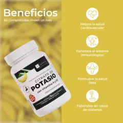Citrato de Potasio - Salud Muscular "Lappiel" Suplementos Comprimidos en internet