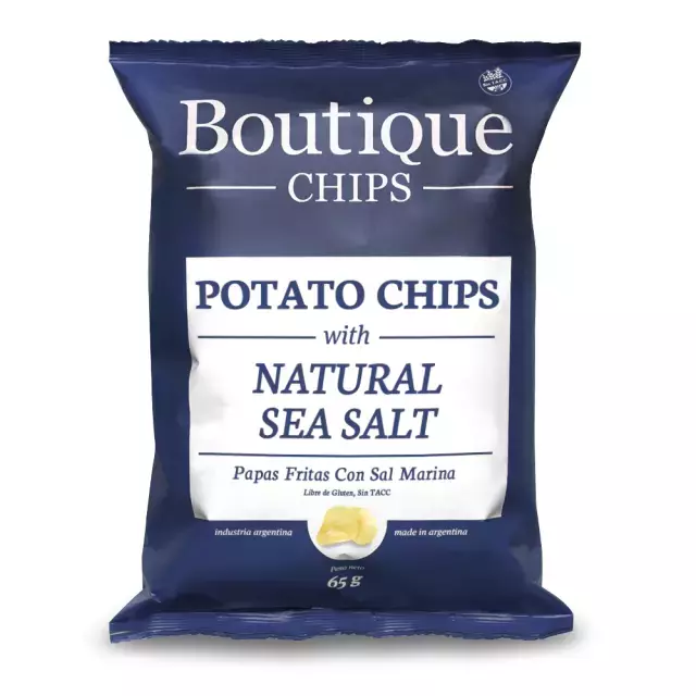 Chips de Papa con Sal Marina x65G "Boutique Chips"