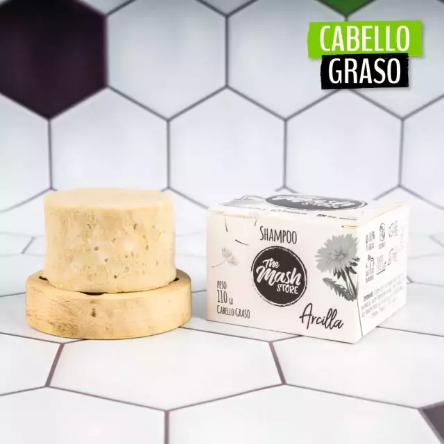 SHAMPOO SÓLIDO ARCILLA XL 110gr "The Mash Store"