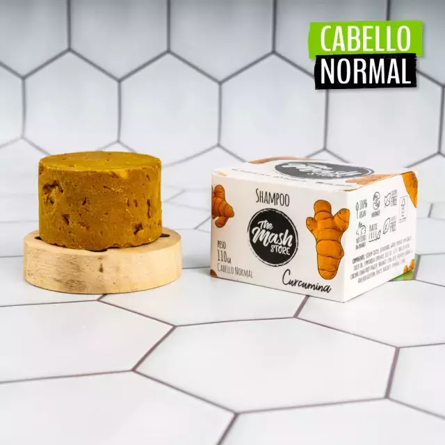 SHAMPOO SÓLIDO CURCUMINA XL 110gr "The Mash Store"