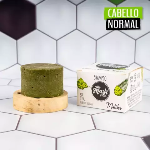 SHAMPOO SÓLIDO MATCHA XL 110gr "The Mash Store"