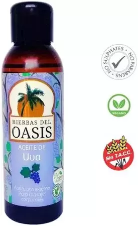 Aceite para Masajes Corporales de Uva "Hierbas de Oasis"