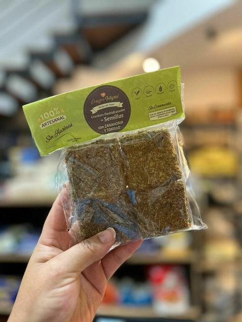 Crackers Deshidratadas de Semillas - Zanahoria y Tomillo "Corazón Integral" - comprar online