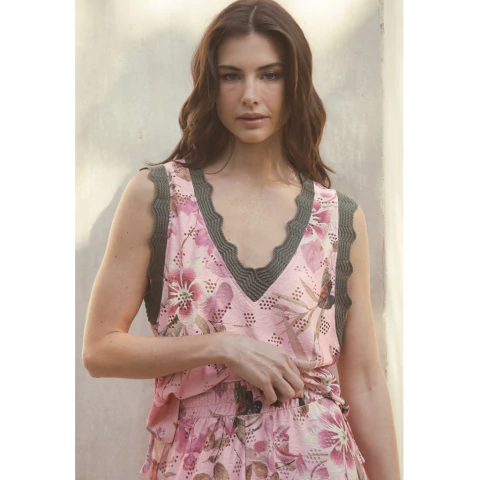 Conjunto Saia E Regata Ana Julia - comprar online