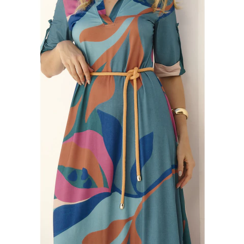 Vestido Decote Polo Gilda