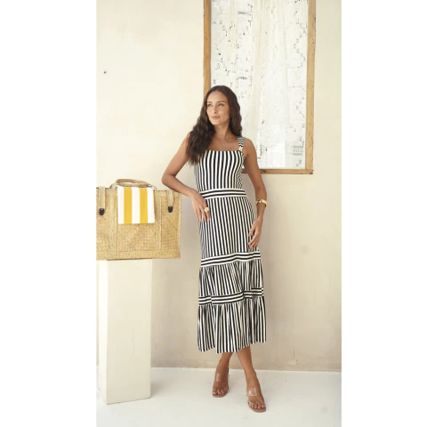 Vestido Listrado Adriele - comprar online