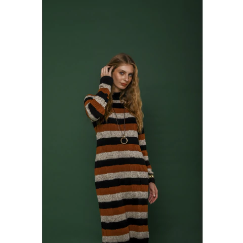 Vestido Tricot Listras Juliane - comprar online