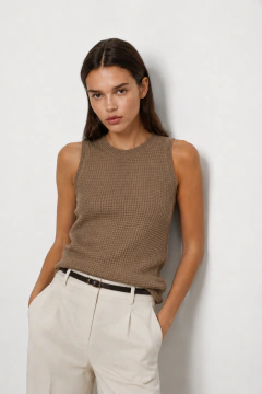 MUSCULOSA TEJIDA DALIA - tienda online