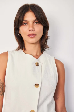 CHALECO ONIX ALGODON TEXTURADO - comprar online