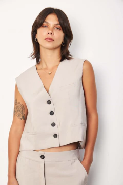 CHALECO MIRLO SARGA SOFT TOUCH C/FORRERIA - comprar online