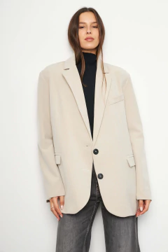 BLAZER GREY OVERSIZE C/FORRERIA - comprar online