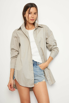 CAMISA FIORI POPLIN ELASTIZADO - JUVIA