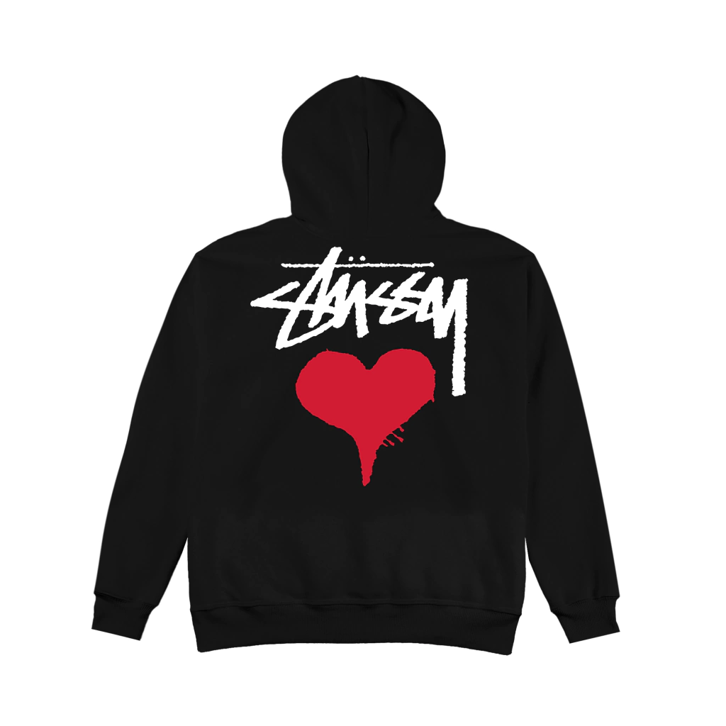 MOLETOM CANGURU STUSSY STOCK HEART