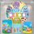 Kit Painel + Trio de Cilindros Sublimados Bichi Kids KIT932