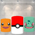 Trio de Capas para Cilindros Pókemon CL254