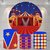 Kit Painel + Trio de Cilindros Sublimados Circo Menino KIT016