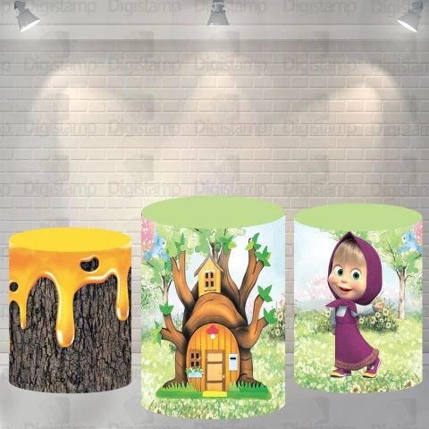 Trio de Capas para Cilindros Masha e o Urso CL174