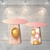 Kit Capa para Mesa Cone Sublimada Aniversário Rosé CN006