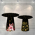 Kit Capa para Mesa Cone Sublimada Floral Gold CN008