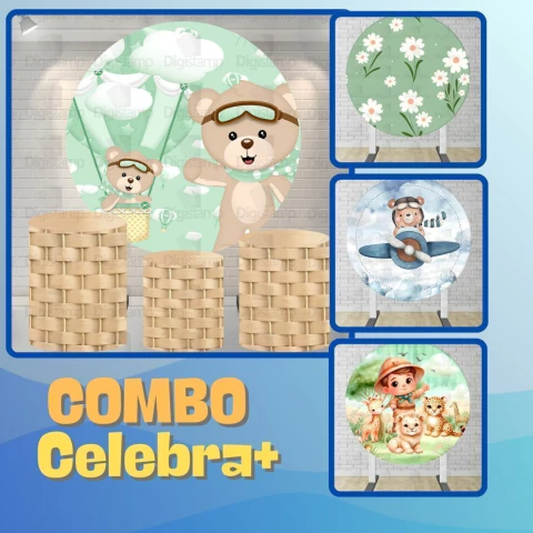 Combo Celebra+ (4 Paineis + 1 Trio de Cilindro) Vime 09 - comprar online