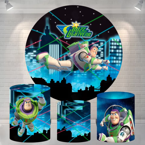 Kit Painel + Trio de Cilindros Sublimados Toy Story Buzz Lightyear KIT162