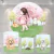 Kit Painel + Trio de Cilindros Sublimados Jardim Encantado Boneca KIT050