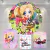 Kit Painel + Trio de Cilindros Sublimados Arlequina KIT114