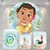 Kit Painel + Trio de Cilindros Sublimados Moana KIT134