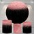 Kit Painel + Trio de Cilindros Sublimados Glitter Preto Rosé KIT178