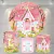 Kit Painel + Trio de Cilindros Sublimados Casinha de Bonecas KIT191