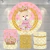 Kit Painel + Trio de Cilindros Sublimados Ursinha Princesa KIT446