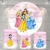 Kit Painel + Trio de Cilindros Sublimados Princesas KIT467