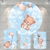 Kit Painel + Trio de Cilindros Sublimados Cha de Bebe Ursinhos KIT505
