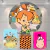 Kit Painel + Trio de Cilindros Sublimados Pedrita KIT140