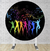 Painel Redondo Sublimado Festa Neon PNR1565