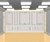 Painel Sublimado 3D Retangular Boiserie PN054