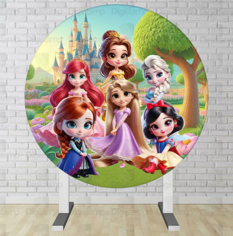 Painel Redondo PRINCESAS (PRONTA ENTREGA) - comprar online