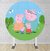 Painel Redondo Sublimado Peppa Pig PNR308