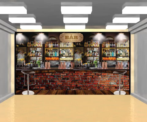 Painel Sublimado 3D Retangular Boteco PN013
