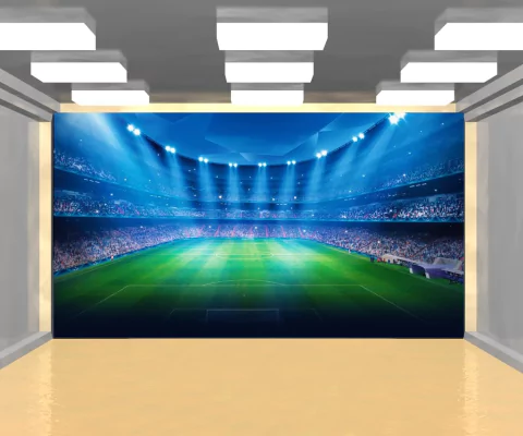 Painel Sublimado 3D Retangular Futebol PN066