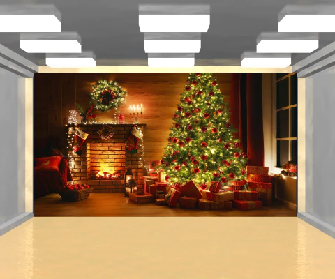 Painel Sublimado 3D Retangular Natal PN077