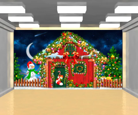 Painel Sublimado 3D Retangular Natal PN079