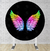 Painel Redondo Sublimado Asa Neon PNR1564