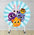 Painel Redondo Sublimado Bolofofos PNR455