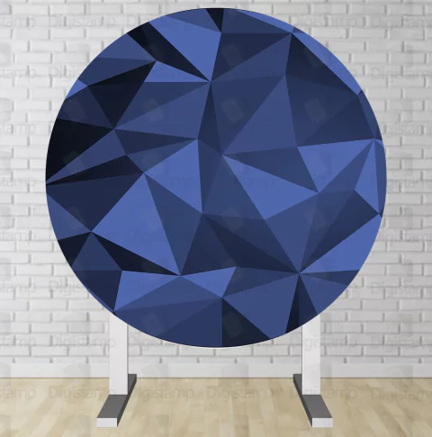 Painel Redondo Sublimado Geometricos PNR618