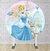Painel Redondo Sublimado Cinderella PNR653
